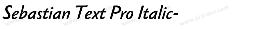 Sebastian Text Pro Italic字体转换